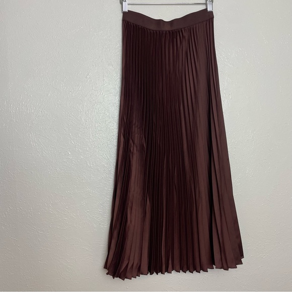 H&M Dresses & Skirts - H&M Chocolate Brown Pleated Skirt